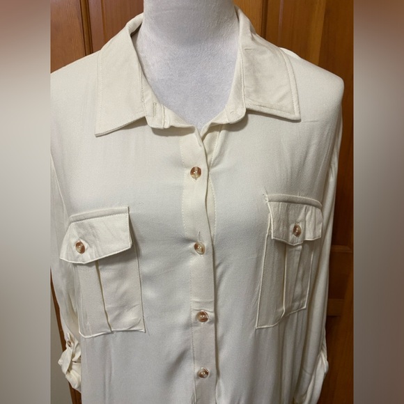 NWT No Boundaries Utility Button Down - Picture 2 of 4